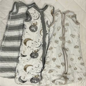 Bundle of 3 Burt’s Bees Quilted Sleep Sacks 1.5 TOG